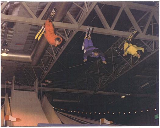 1996 Aerial Ramp Olympians, Michel Reuter, Nick Fontain, Birmingham Ski & Snowboard show