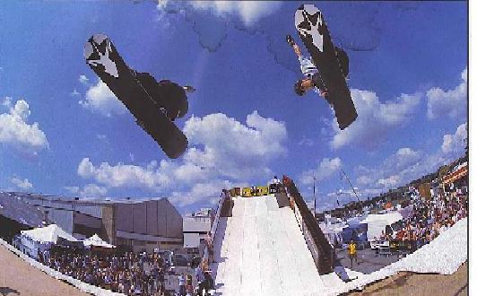 Snowboarders at 2004 Swiss competiton